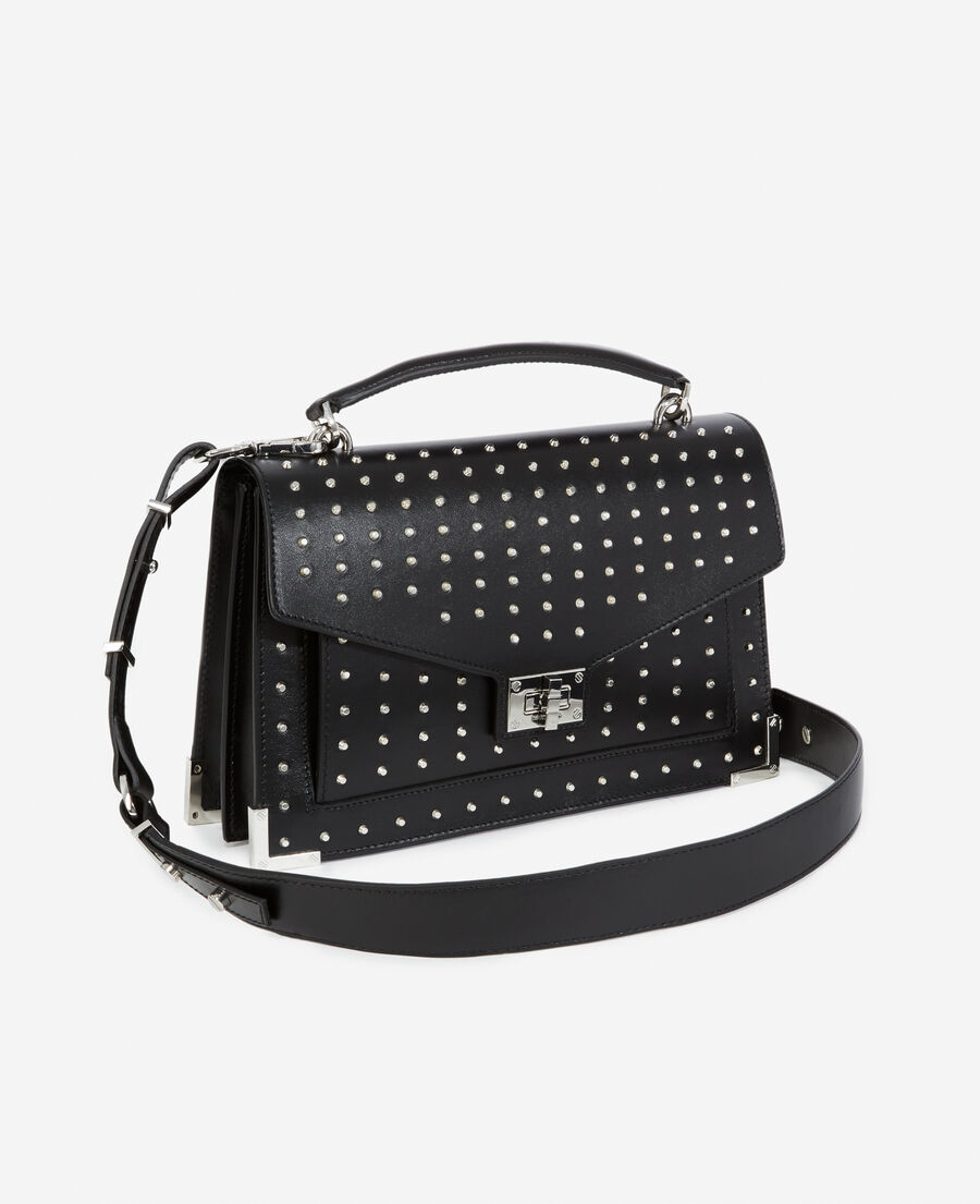 bolso mediano piel lisa tachuelas emily