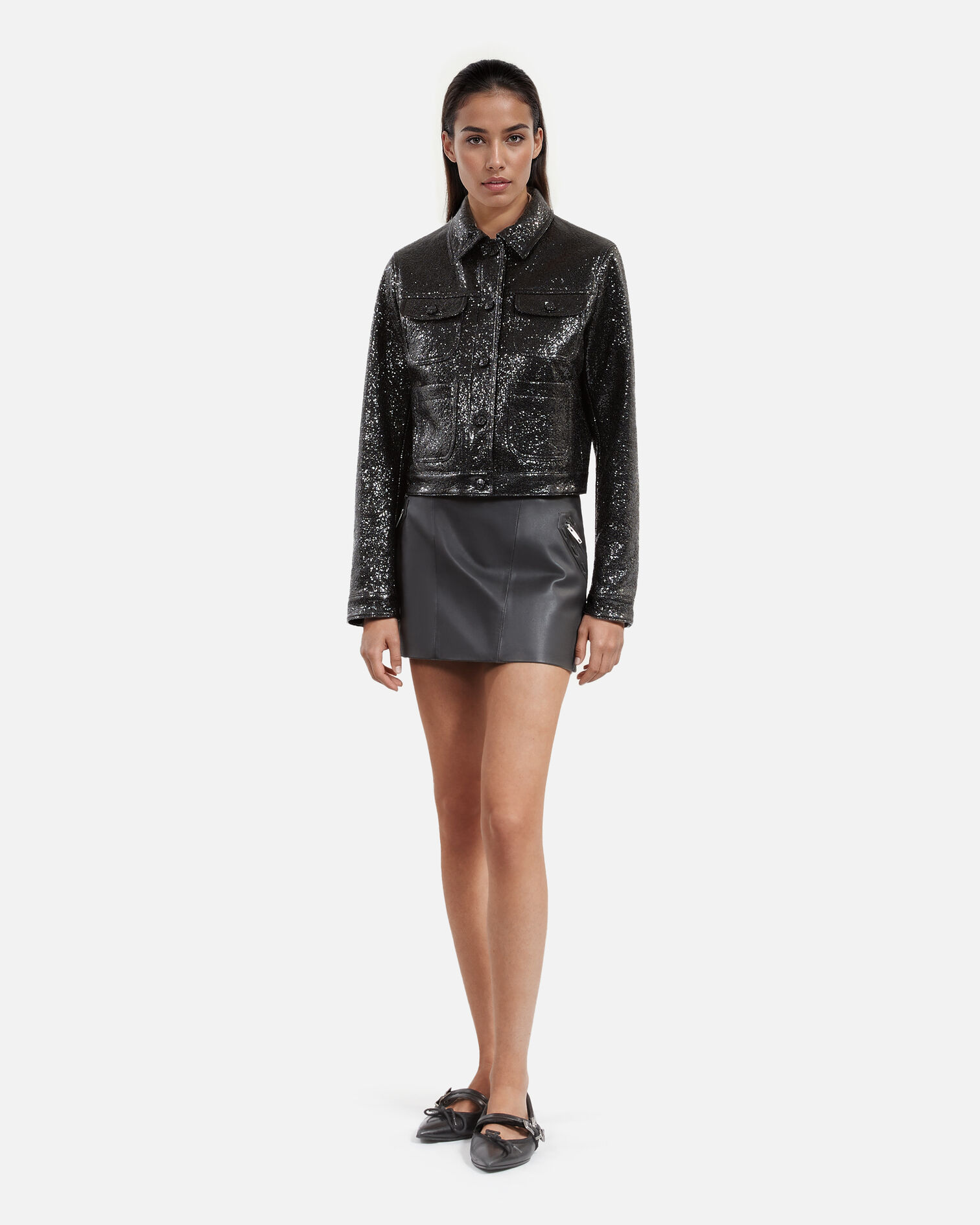 Veste courte noire, BLACK, hi-res image number null