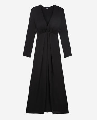 The Kooples FEMME BLACK robe longue noire