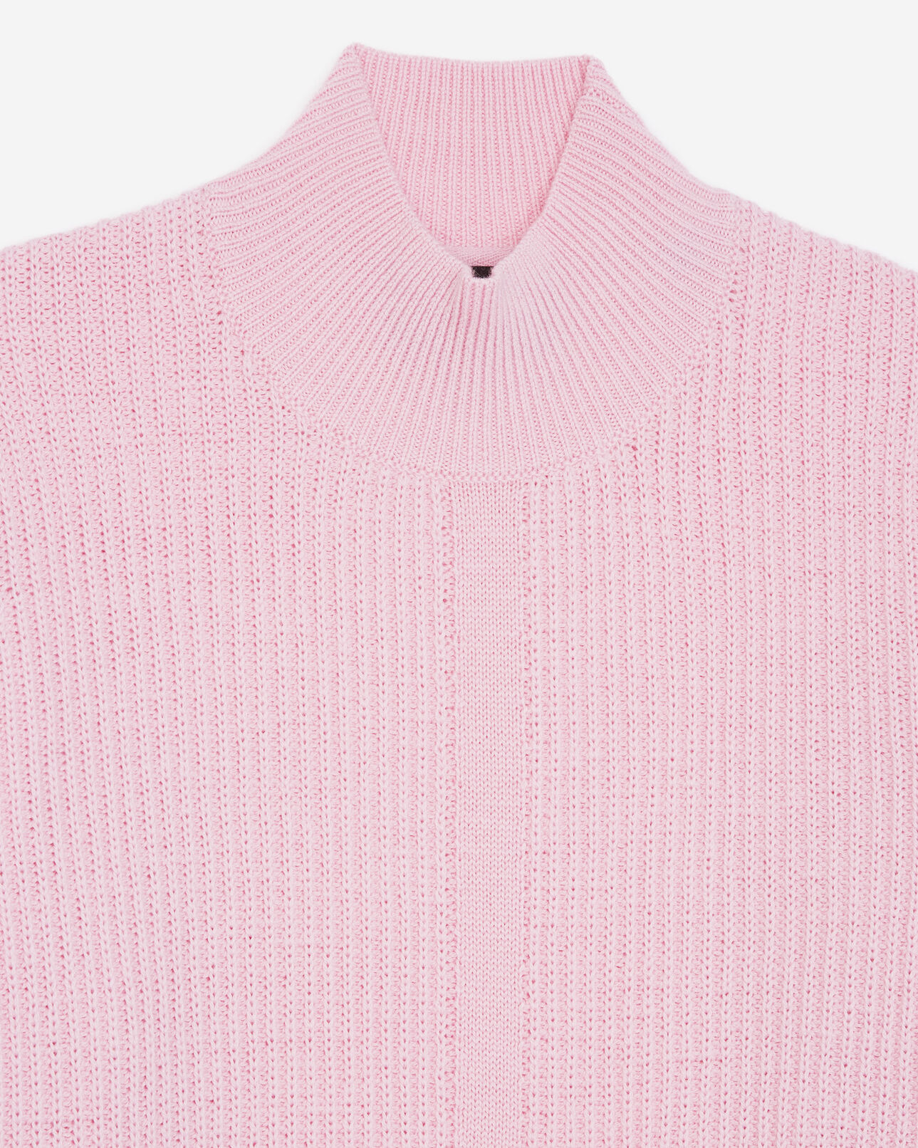 The Kooples WOMEN PINK roomy light pink sweater in merino wool