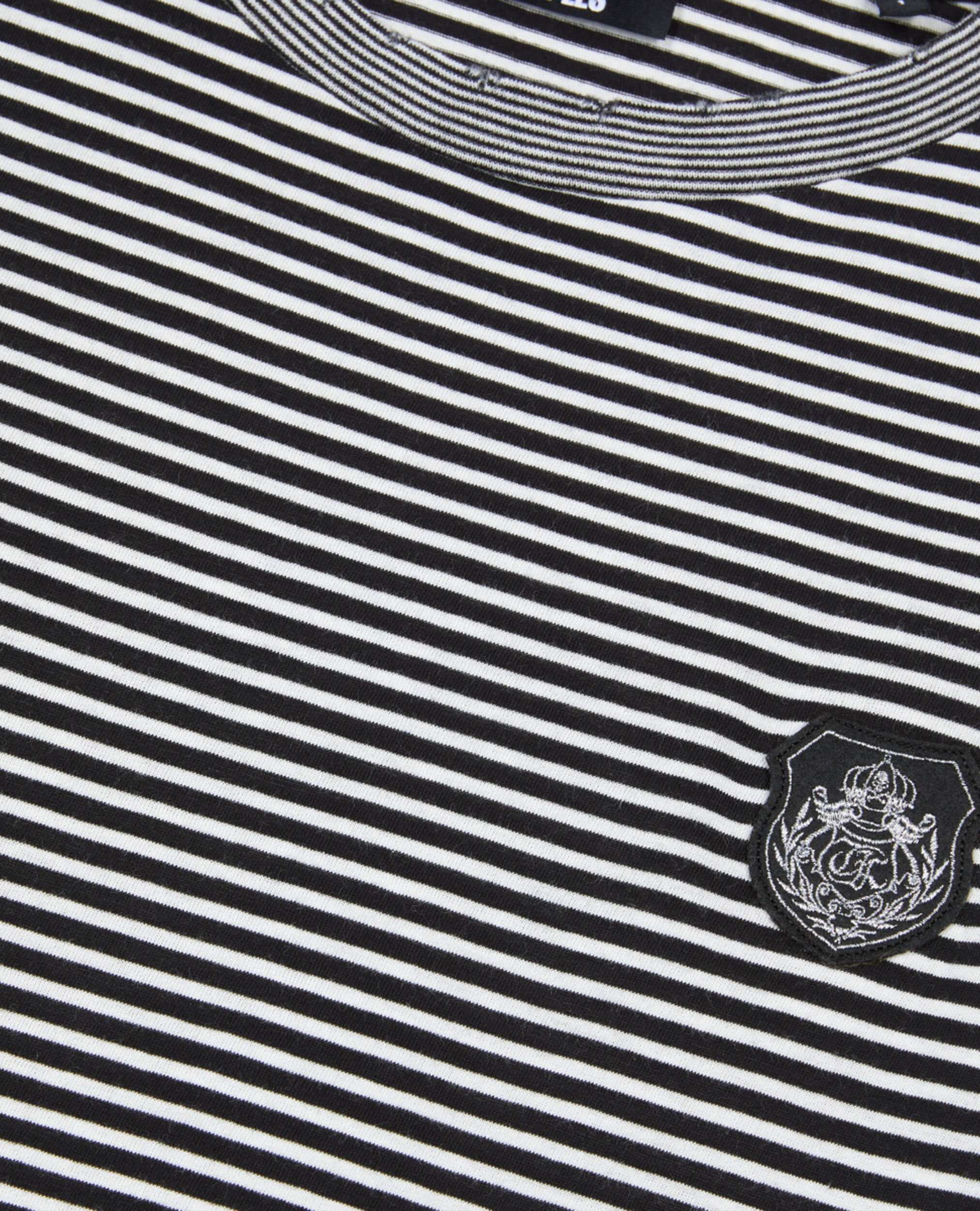 Langärmeliges, gestreiftes T-Shirt, BLACK / WHITE, hi-res image number null