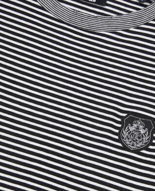 The Kooples DAMEN BLACK / WHITE langärmeliges, gestreiftes t-shirt