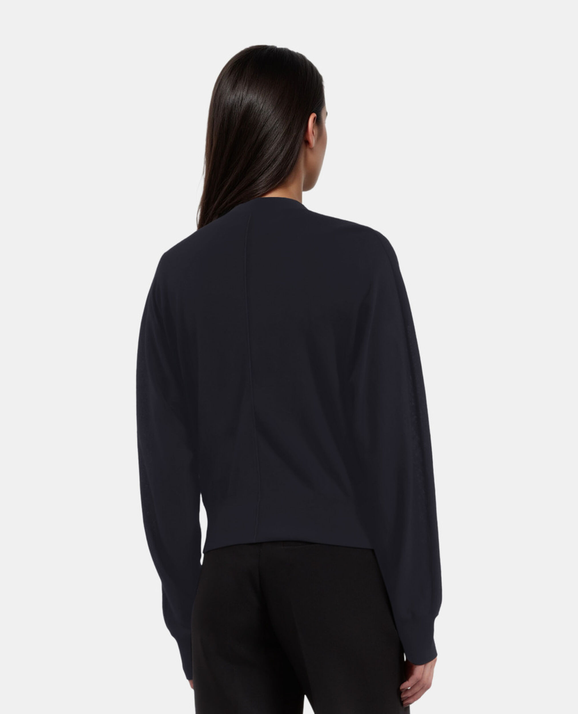 Cardigan en laine noir, BLACK, hi-res image number null