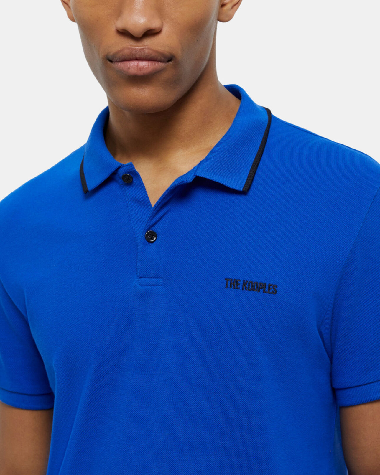 The Kooples MEN BLUE ELECTRIC blue polo shirt