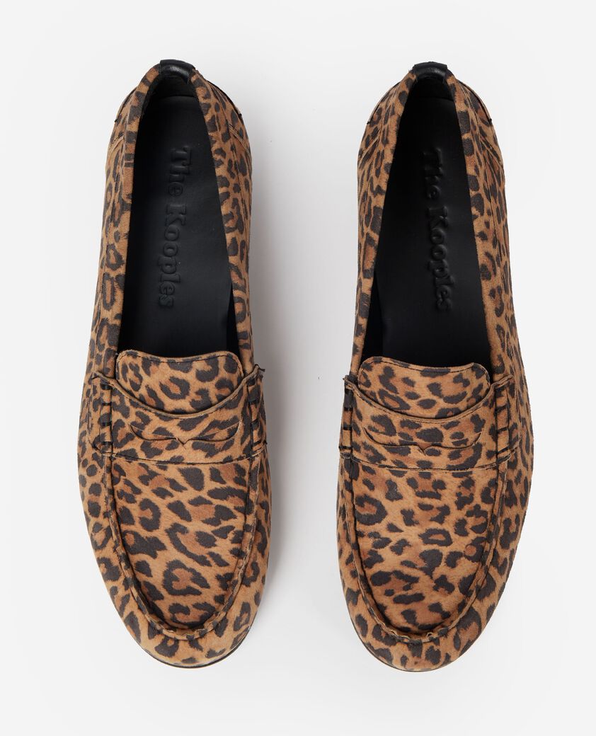 The Kooples WOMEN LEOPARD leopard print leather loafer