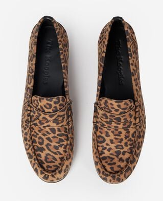 The Kooples WOMEN LEOPARD leopard print leather loafer