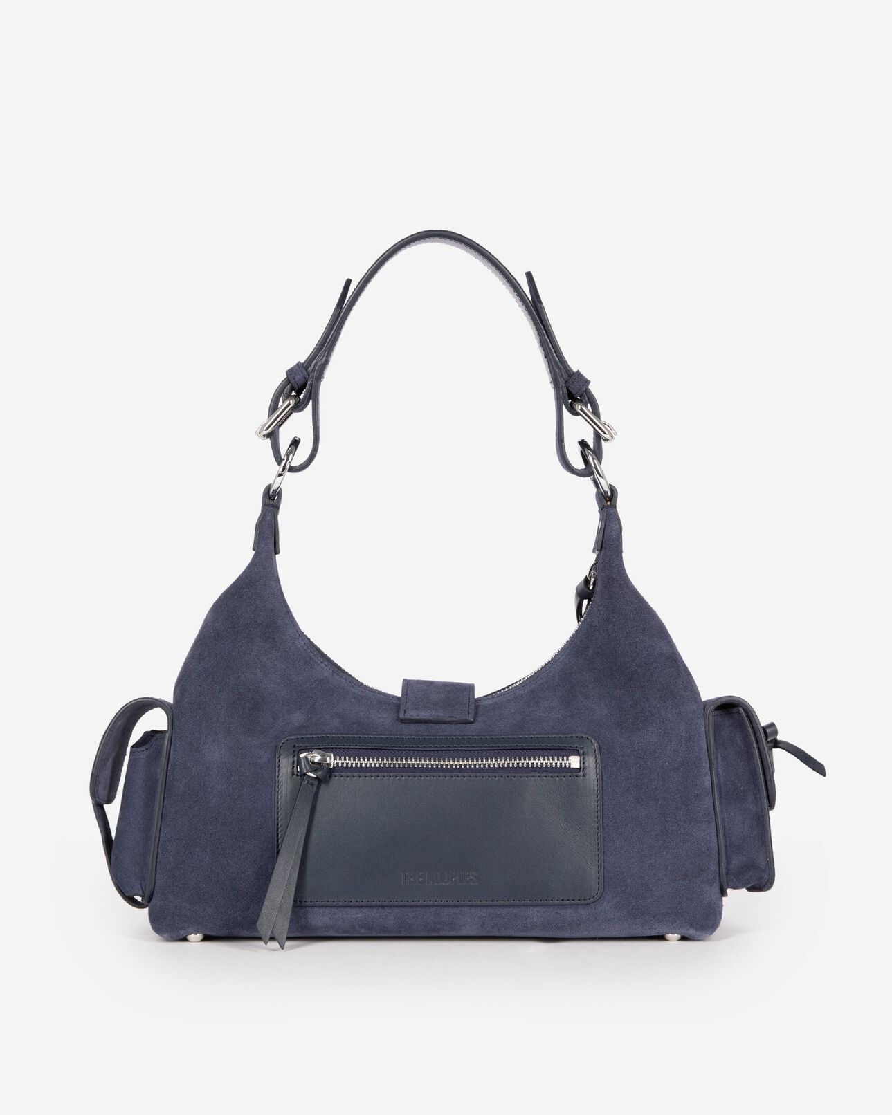 The Kooples FEMME NAVY sac amelia en suède marine