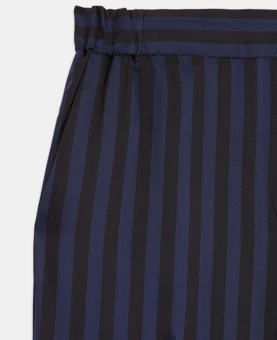 straight-cut striped pants