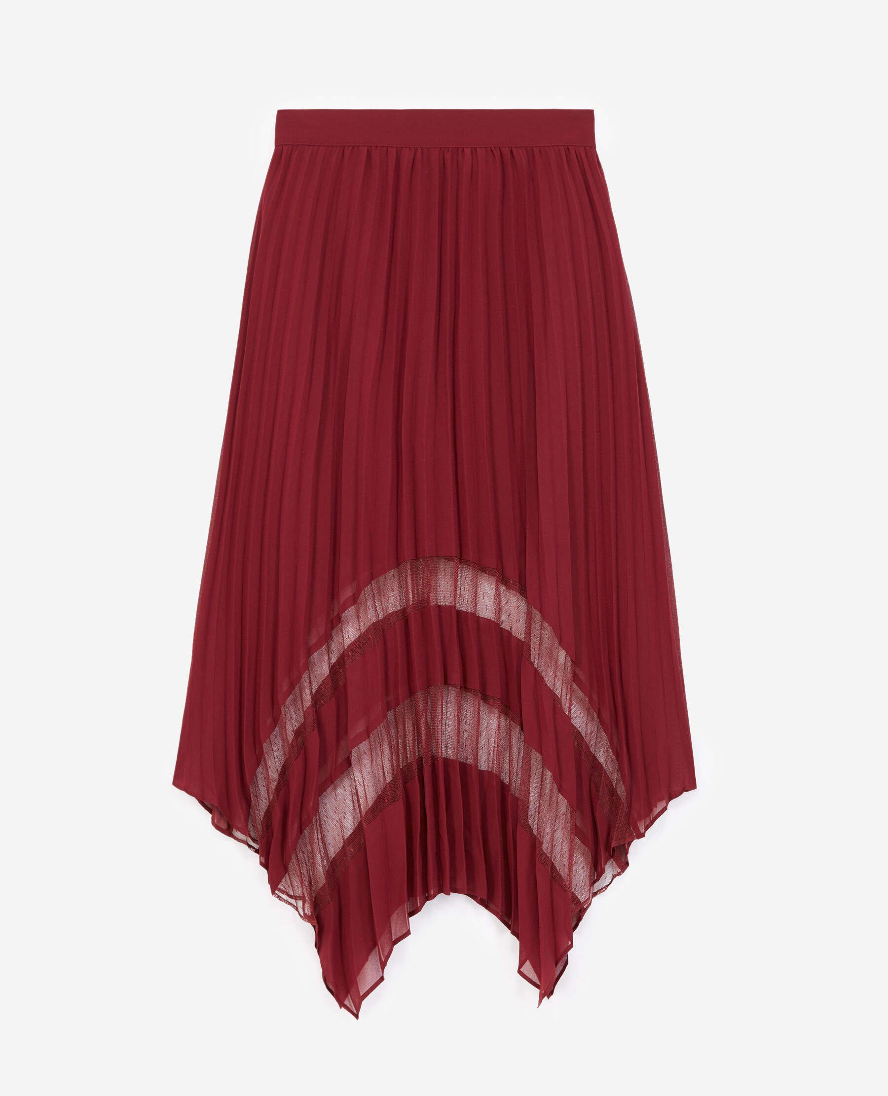 Jupe longue bordeaux d tail pliss The Kooples
