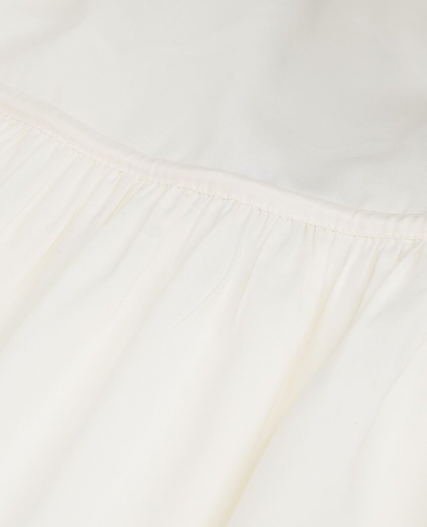 The Kooples WOMEN OFF WHITE ecru long summer dress with thin straps