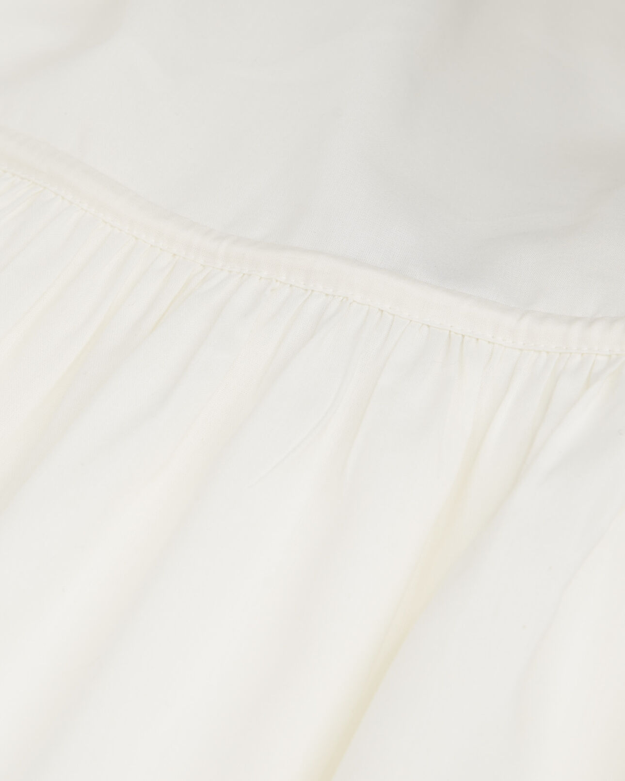 The Kooples FEMME OFF WHITE robe longue été écrue à fines bretelles