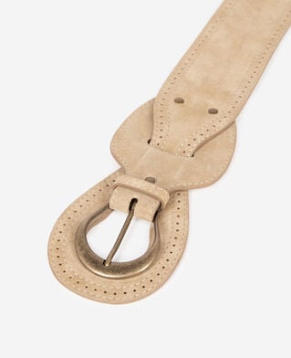 The Kooples WOMEN CAMEL / BROWN camel leather corset belt