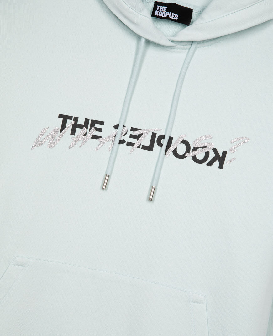 The Kooples WOMEN BABY BLUE what is hoodie light blue