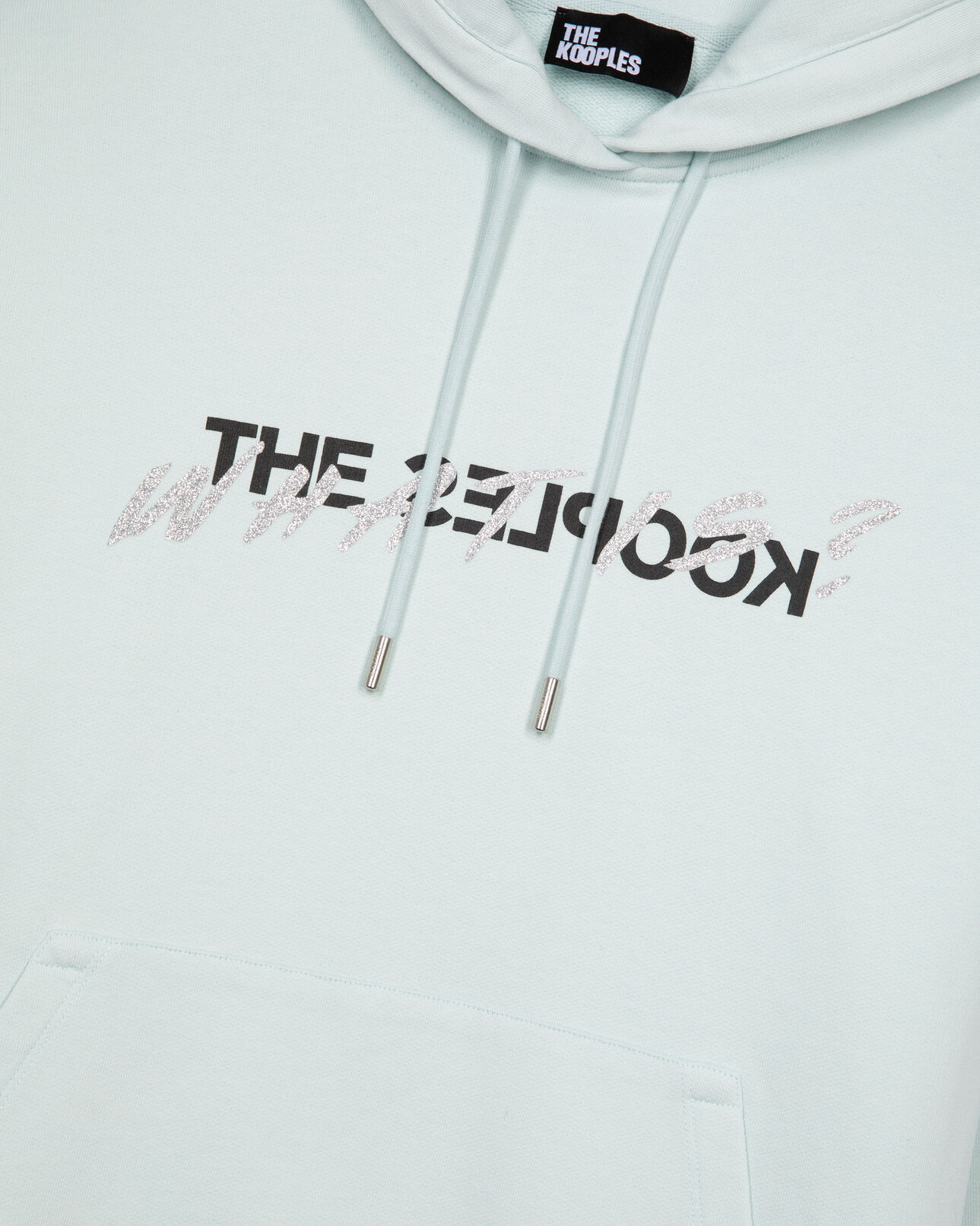 The Kooples WOMEN BABY BLUE what is hoodie light blue
