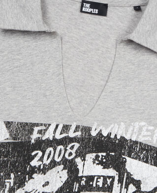 The Kooples WOMEN STONE GREY grey eternal life tour serigraphy t-shirt dress