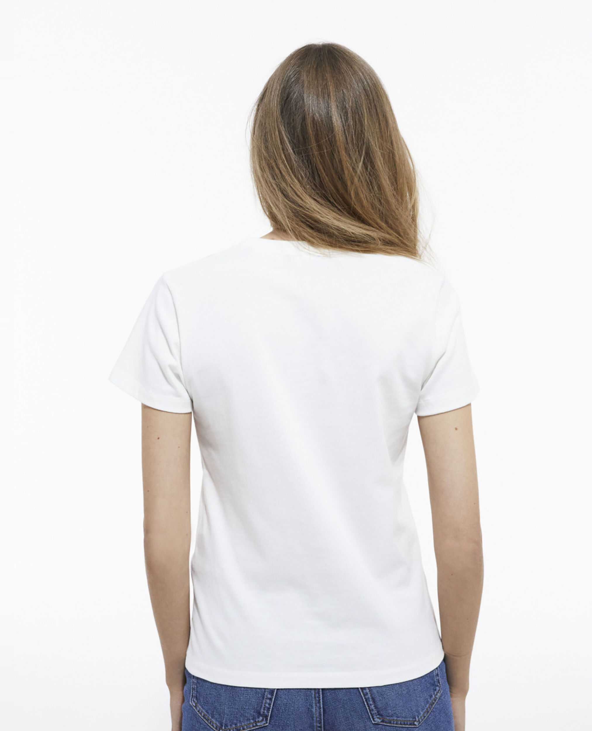 Beige T-shirt with screen print, LIGHT BEIGE, hi-res image number null