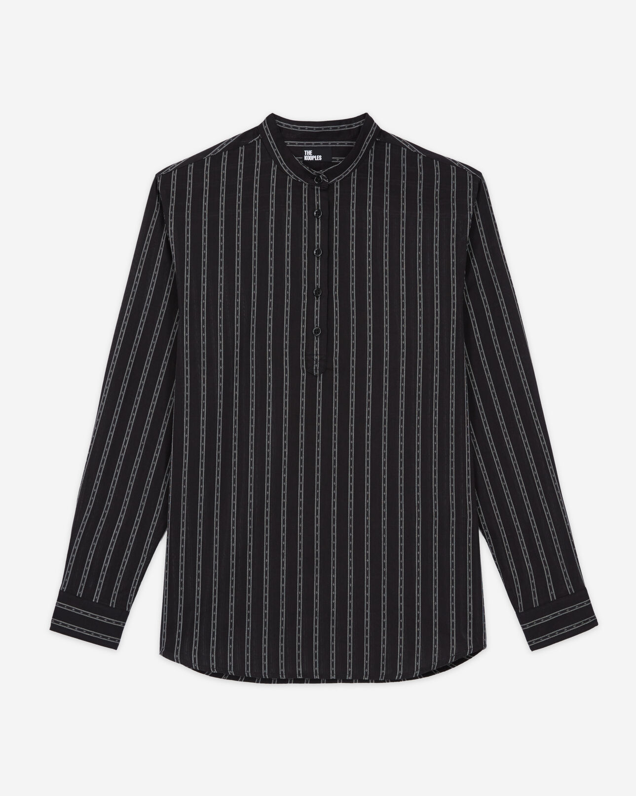 The Kooples WOMEN BLACK black striped shirt