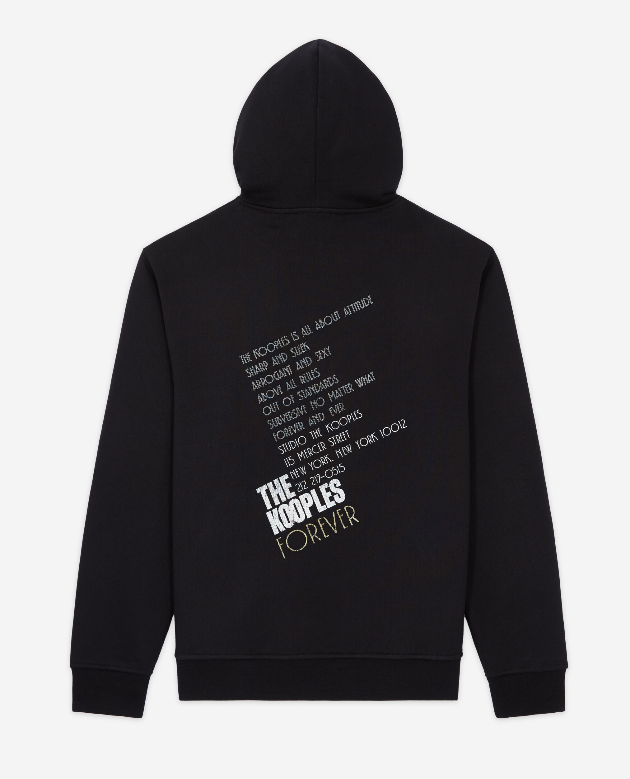 Kapuzensweatshirt mit Tiger-Siebdruck, BLACK-ANTIC GOLD, hi-res image number null