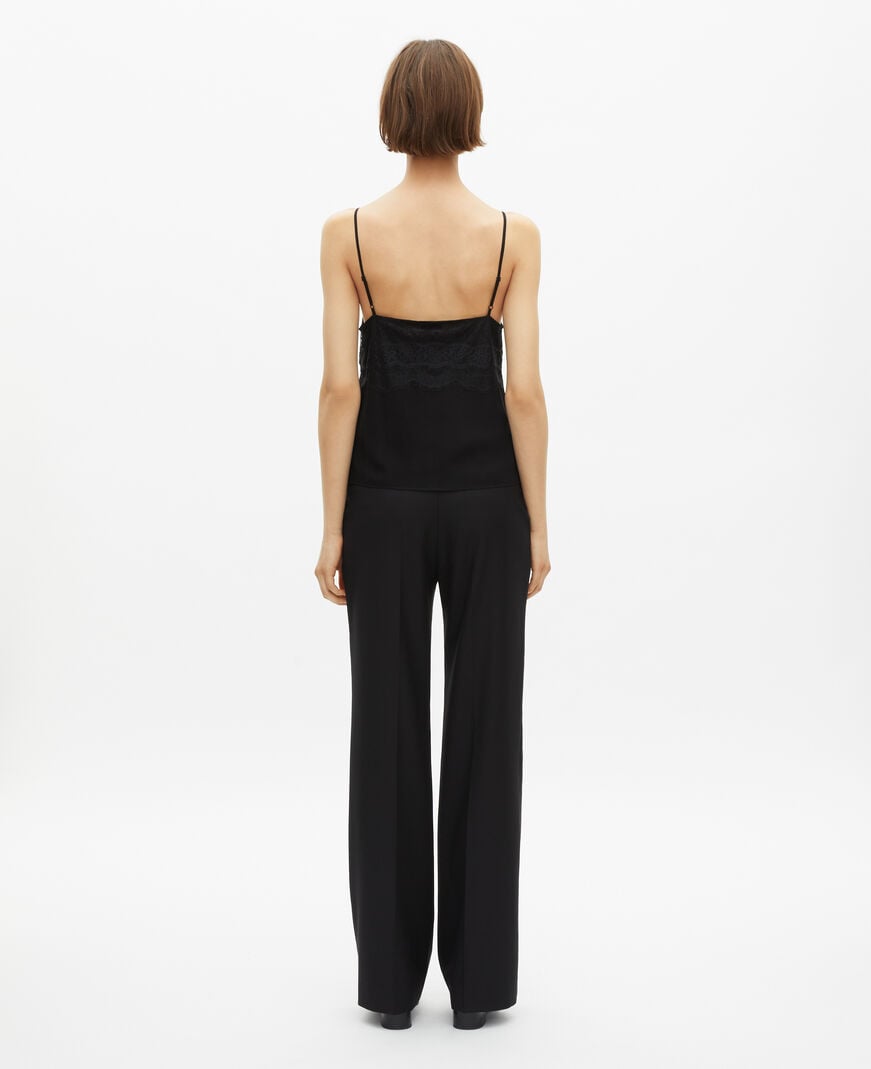 The Kooples WOMEN BLACK black lace camisole