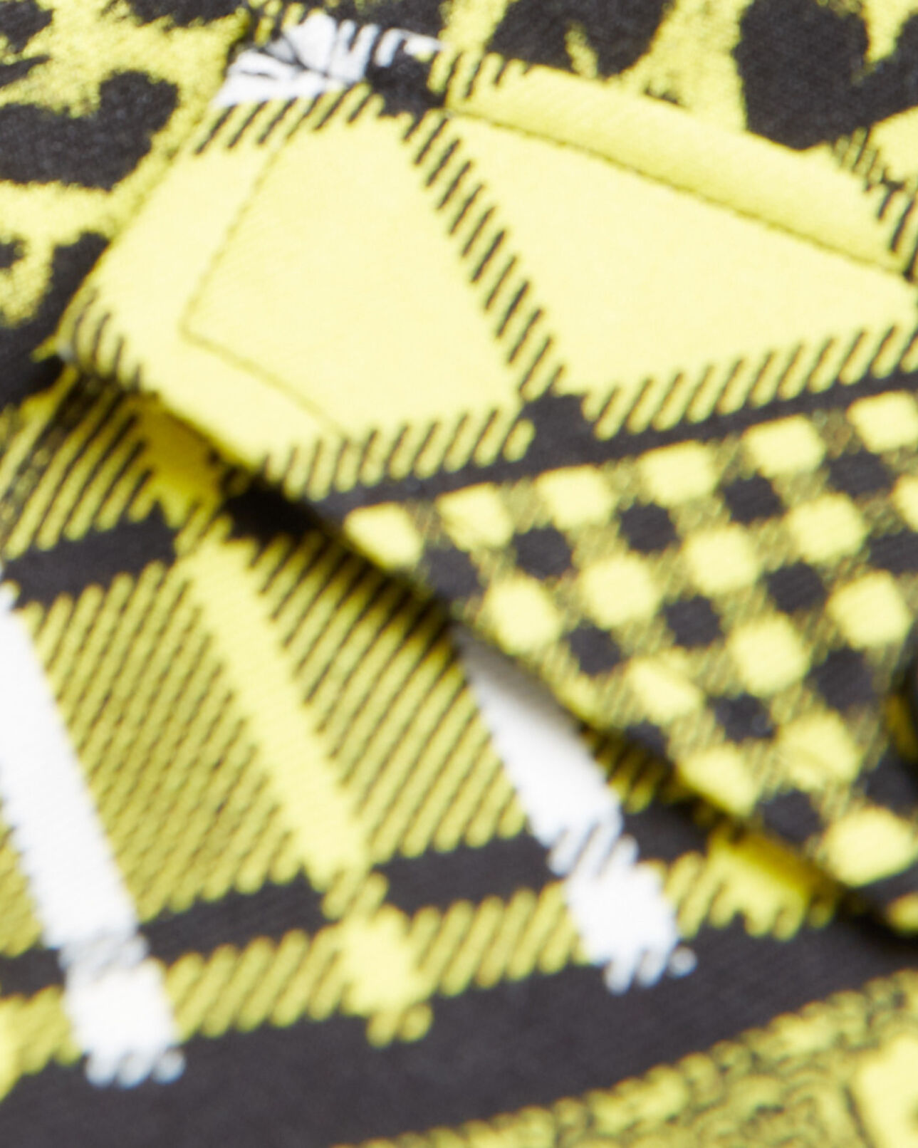 The Kooples FEMME BLACK / YELLOW chemise imprimée