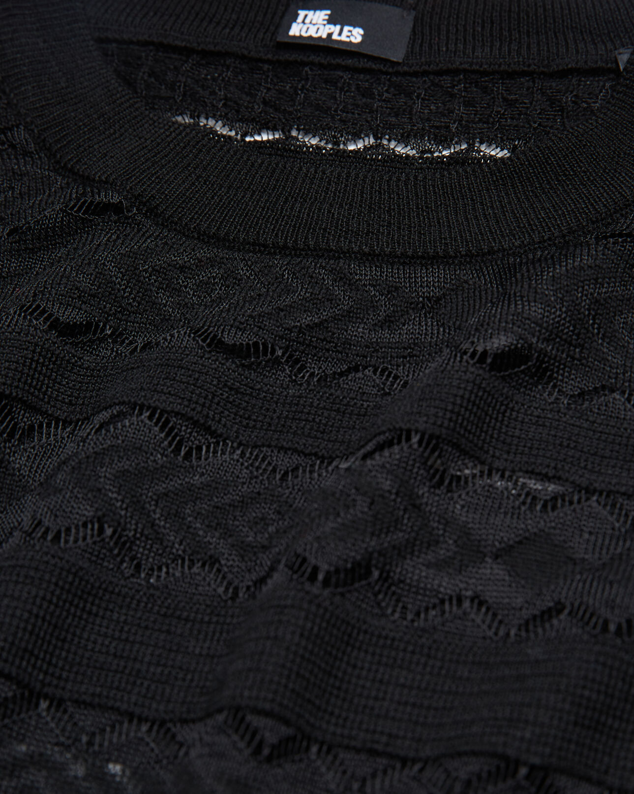 The Kooples WOMEN BLACK cotton black top