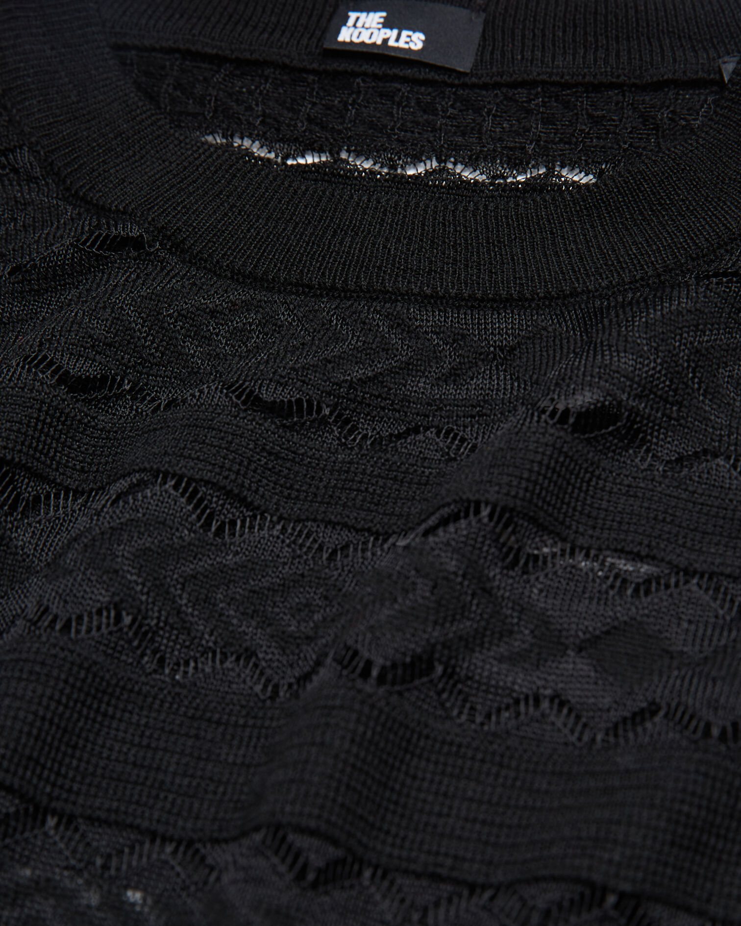 Cotton black top, BLACK, hi-res image number null