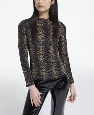 The Kooples FEMME LEOPARD top léopard