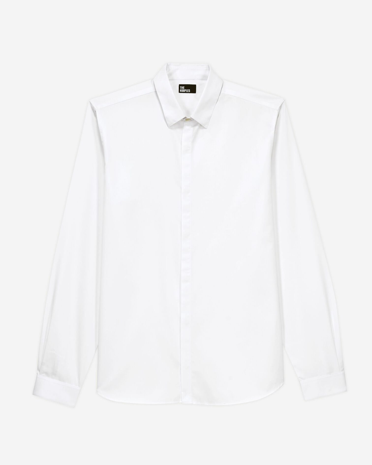 Chemise col classique blanche, WHITE, hi-res image number null