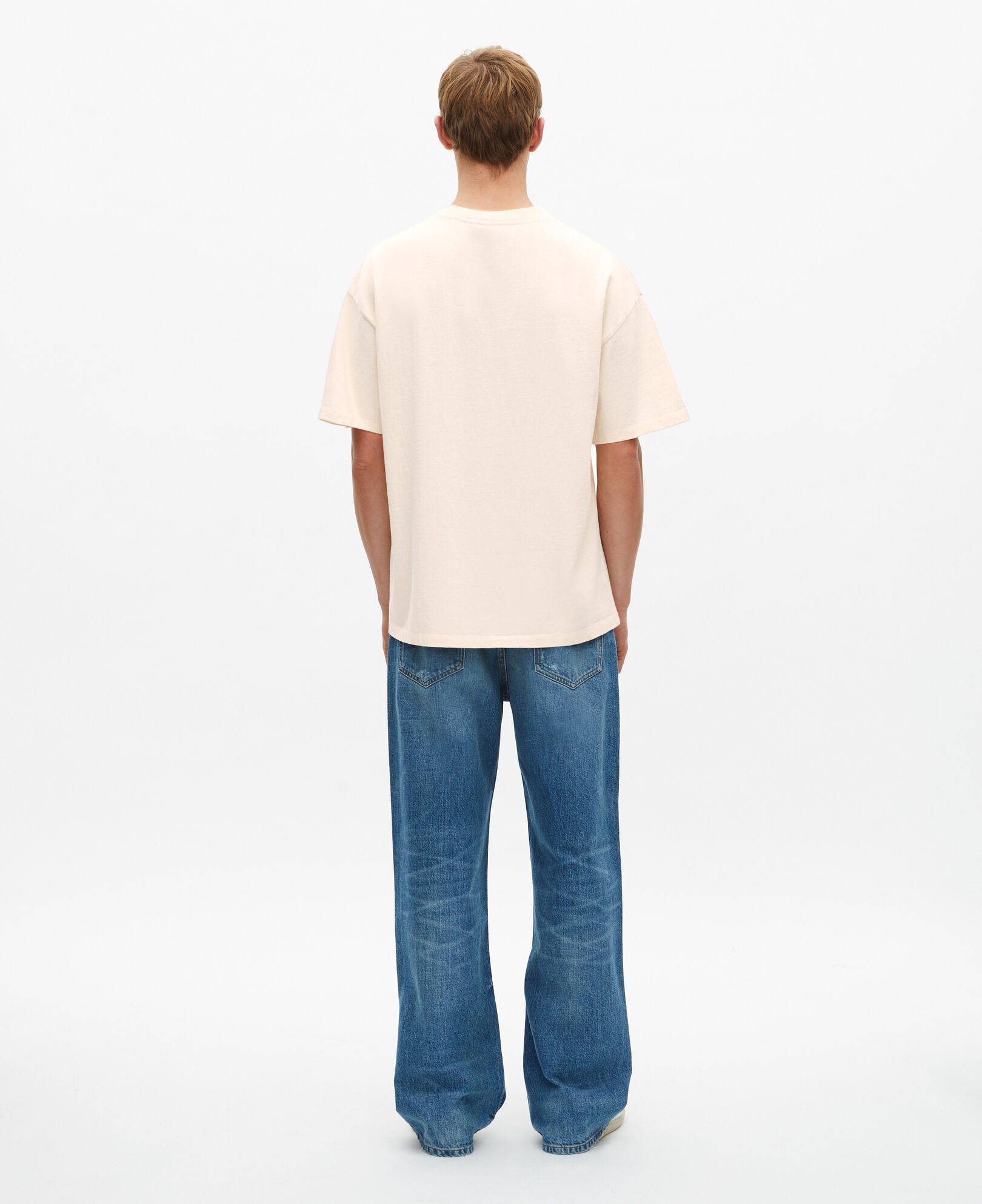 The Kooples MEN ECRU ecru screen print t-shirt