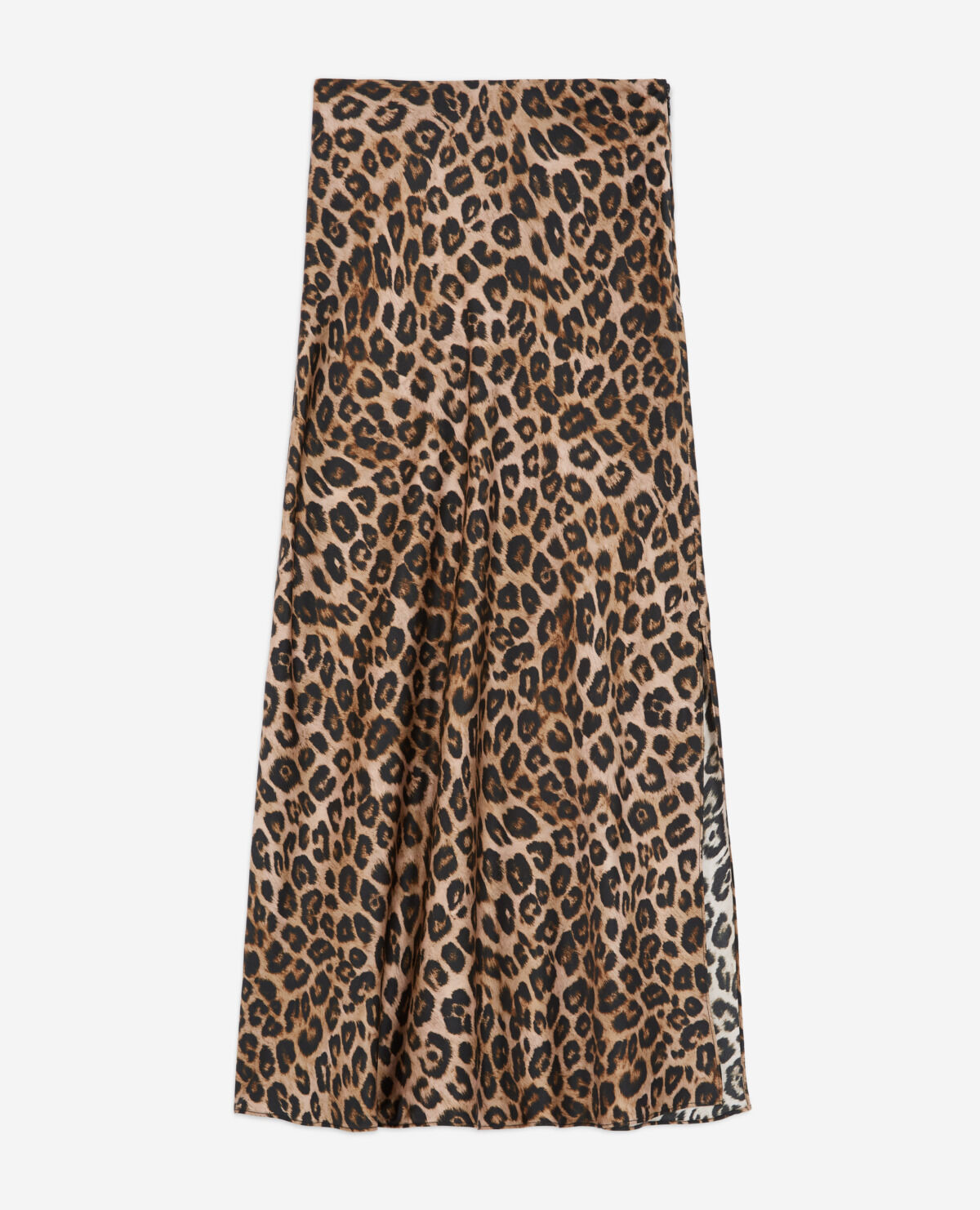 Long leopard print silk skirt The Kooples