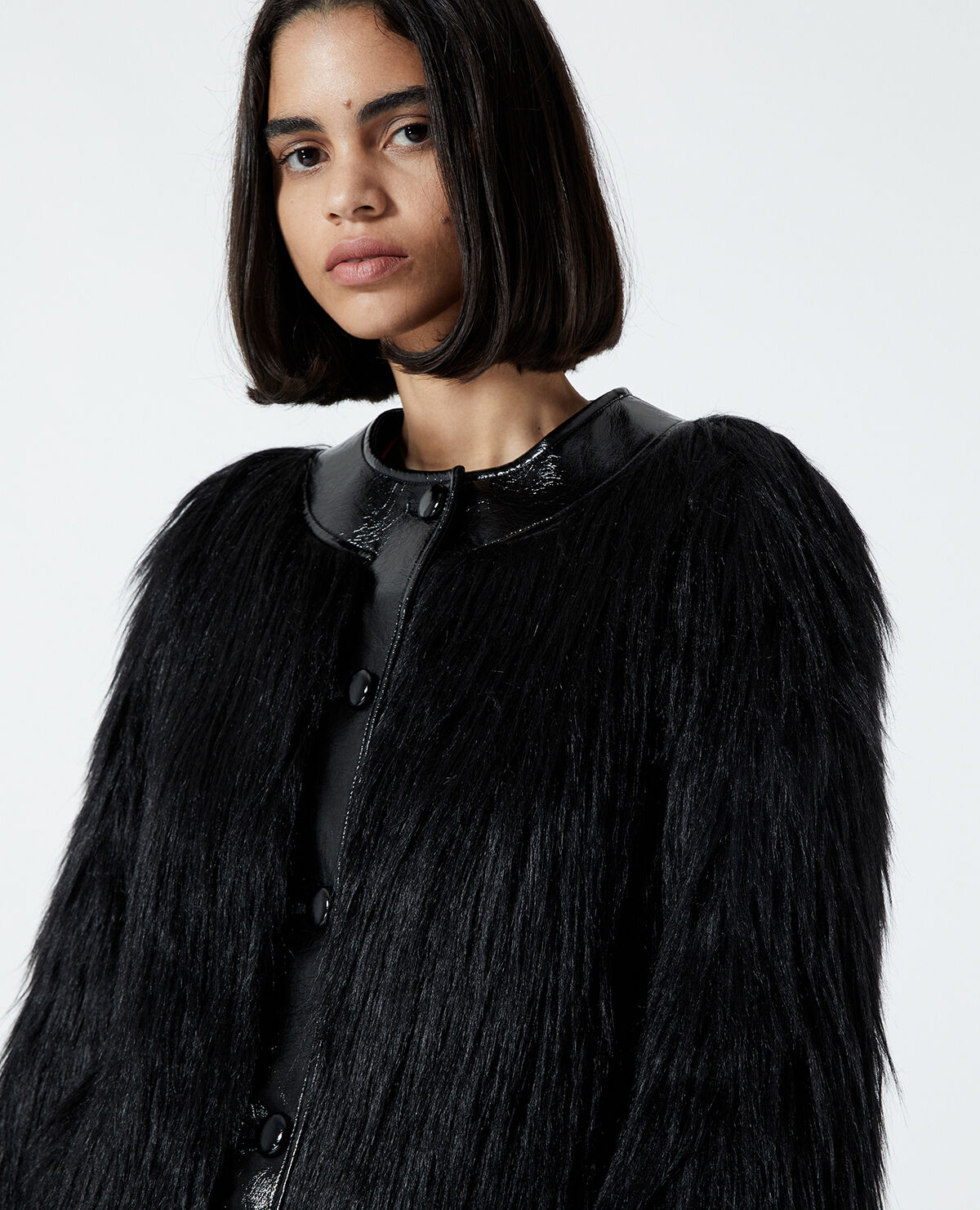 The kooples veste fourrure outlet
