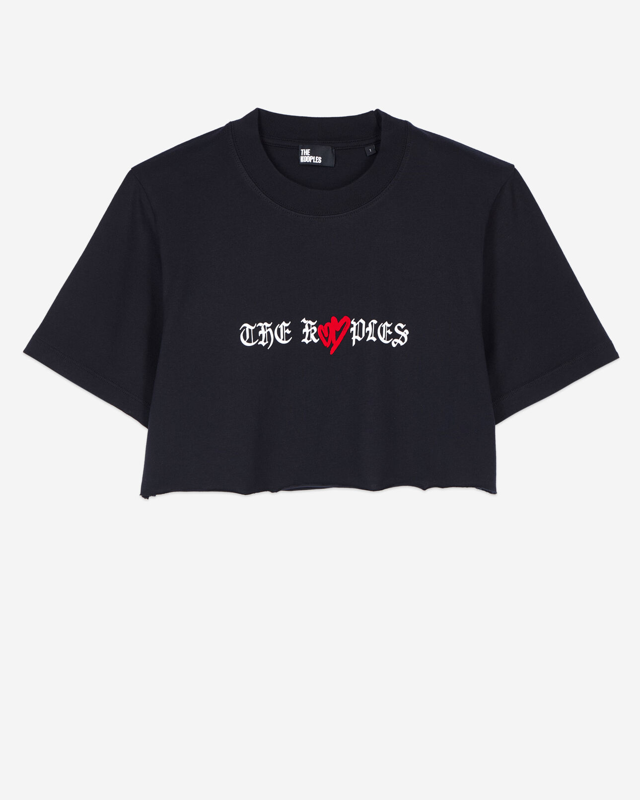The Kooples FEMME BLACK t-shirt court avec sérigraphie noir