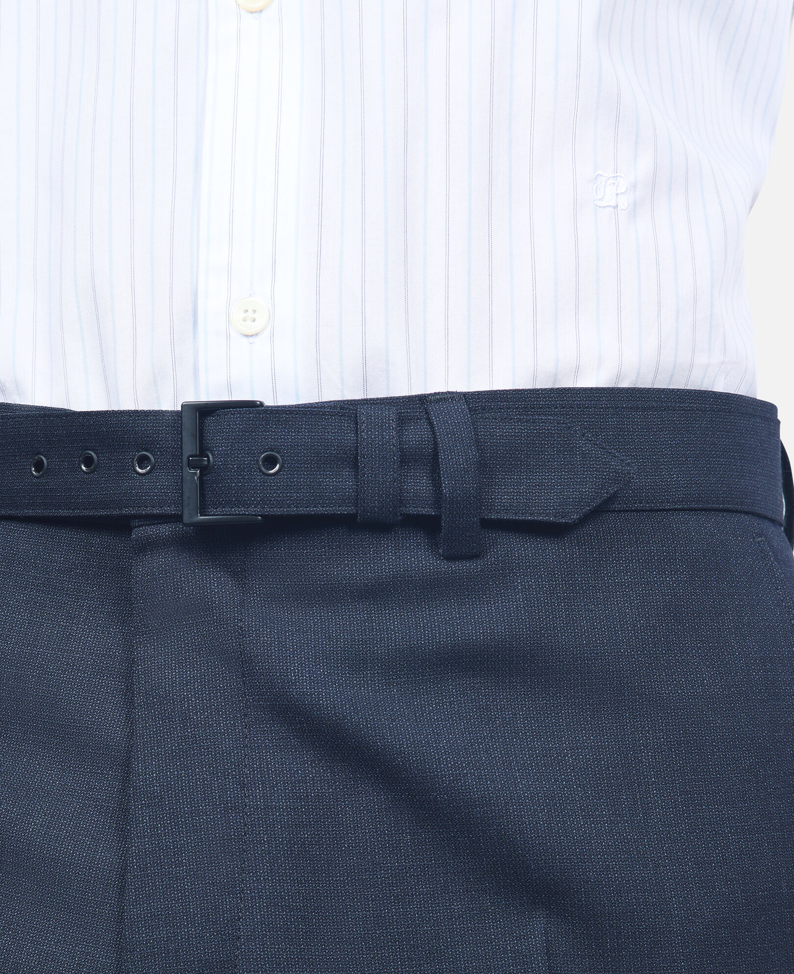 The Kooples MEN NAVY navy blue wool suit trousers