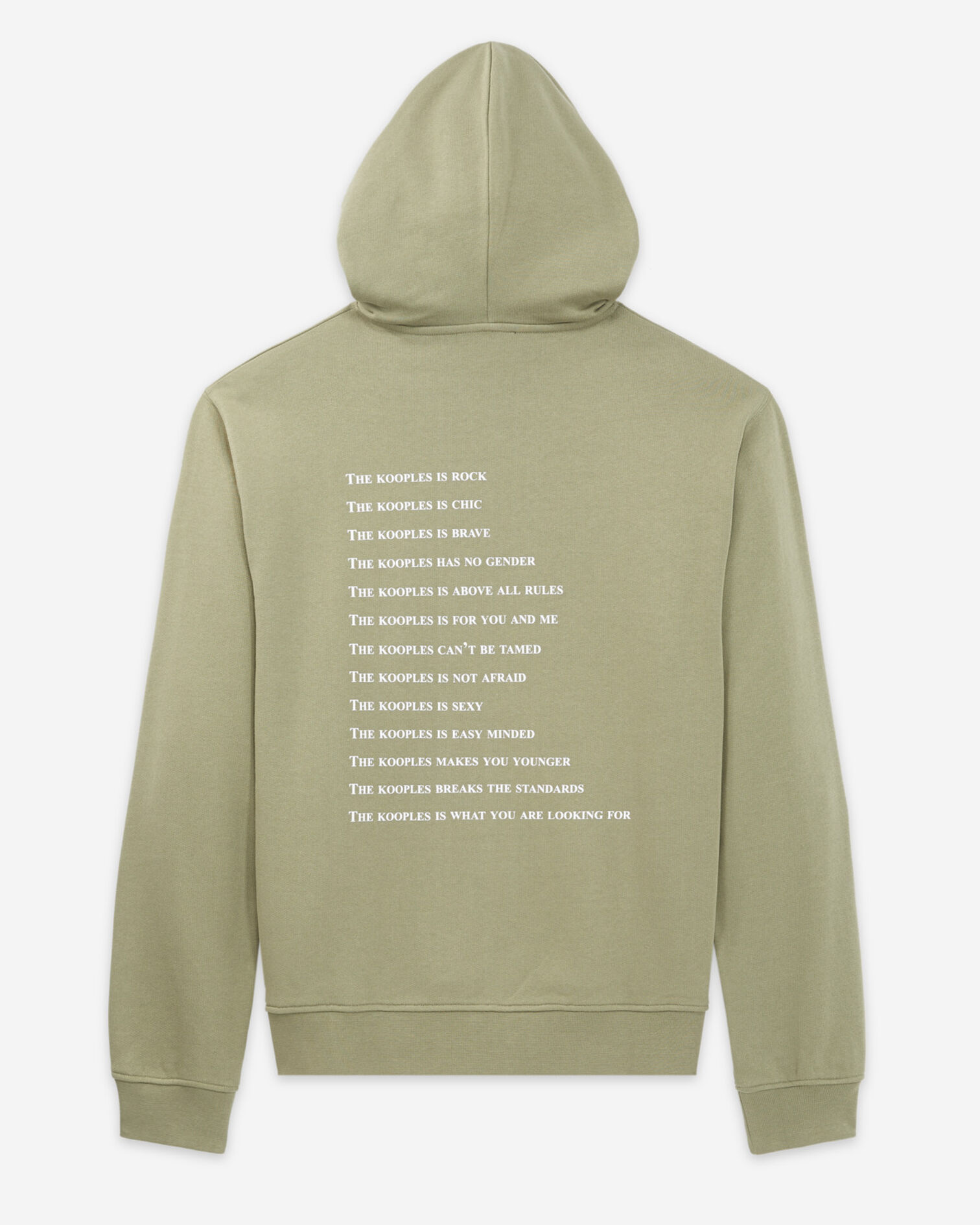 Sweat capuche coton kaki logo what is, KAKI, hi-res image number null