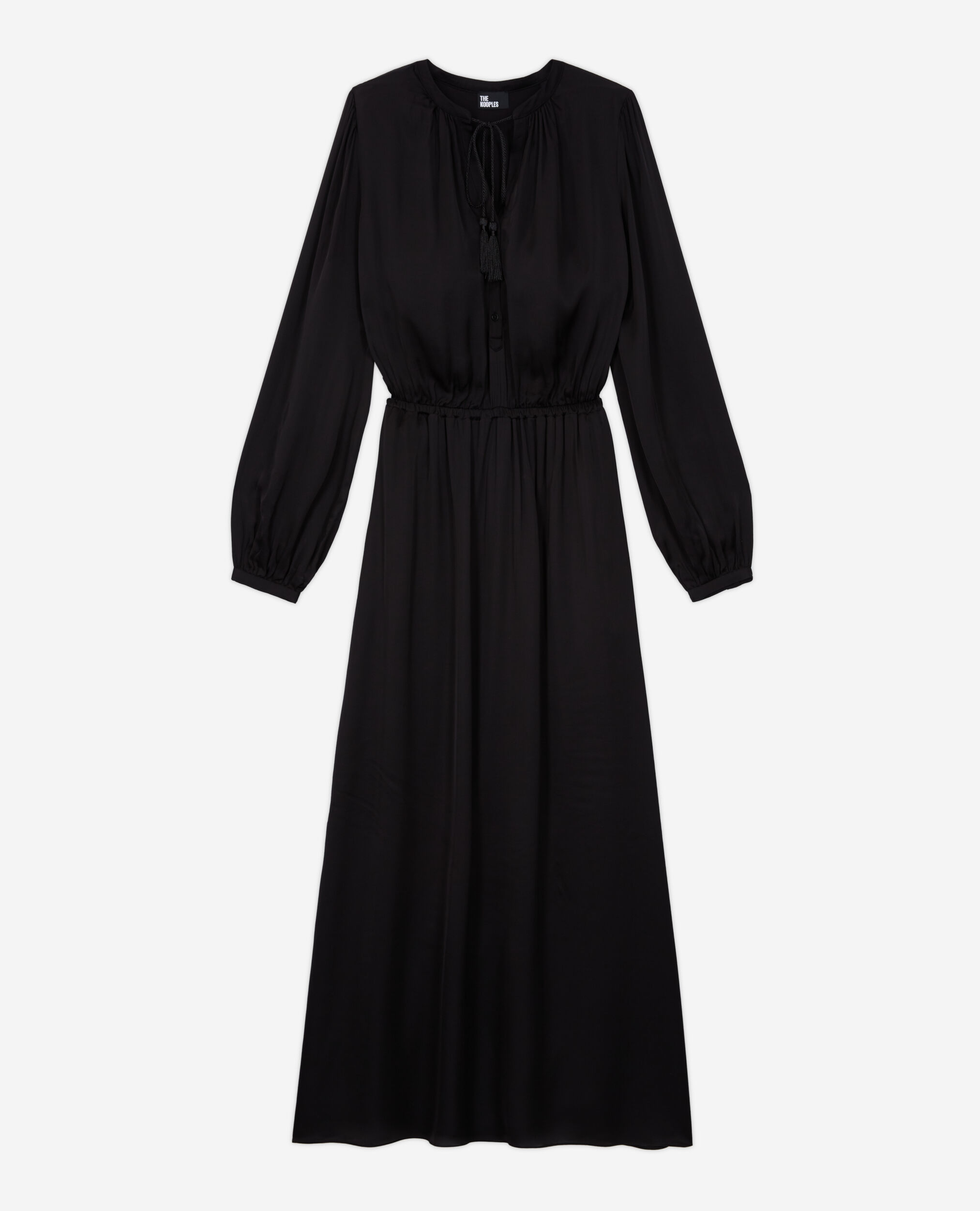 Robe longue noire, BLACK, hi-res image number null