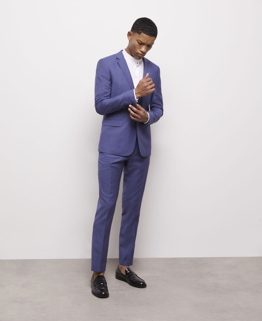 pantalon de costume bleu marine