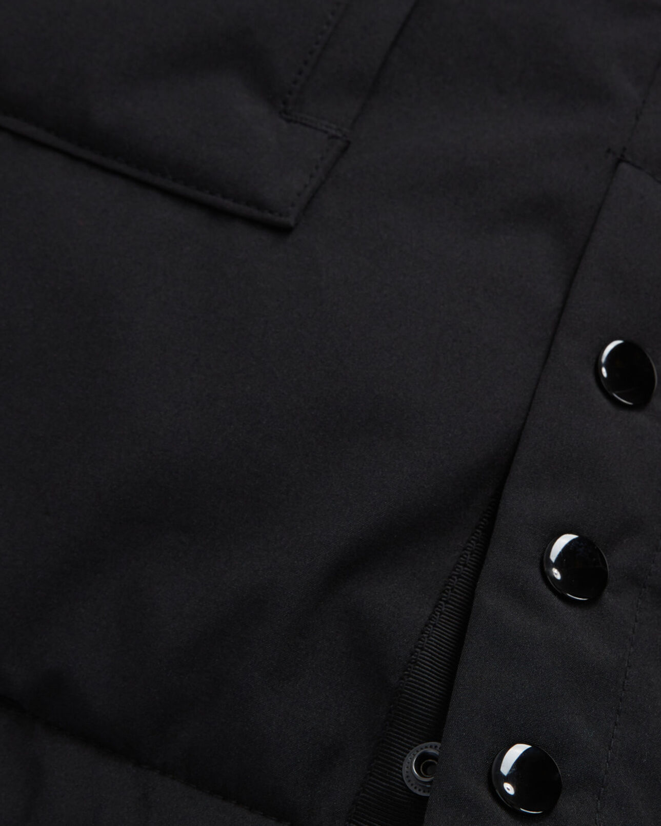 The Kooples HOMME BLACK parka à capuche noire