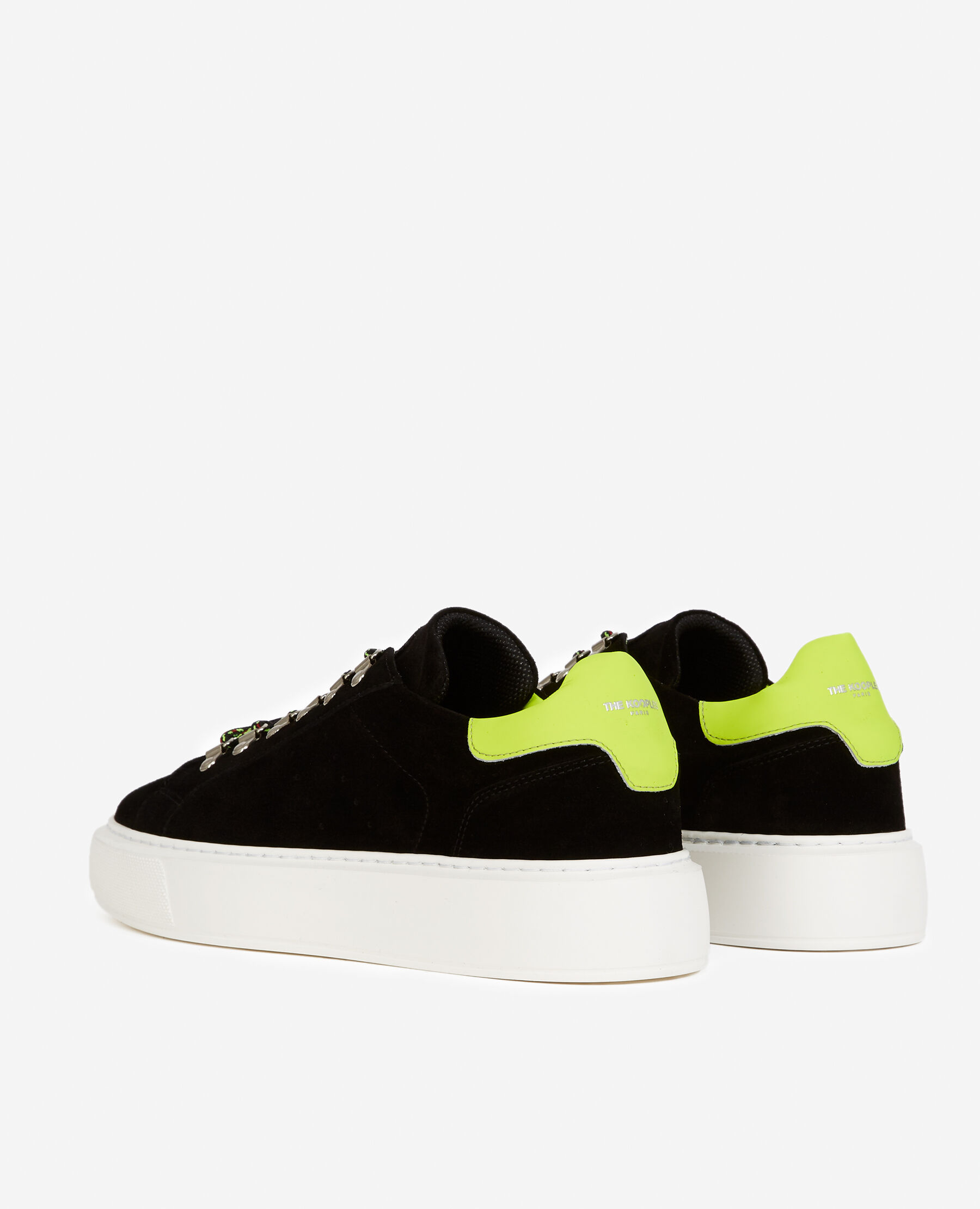 Baskets en daim noir semelle paisse The Kooples