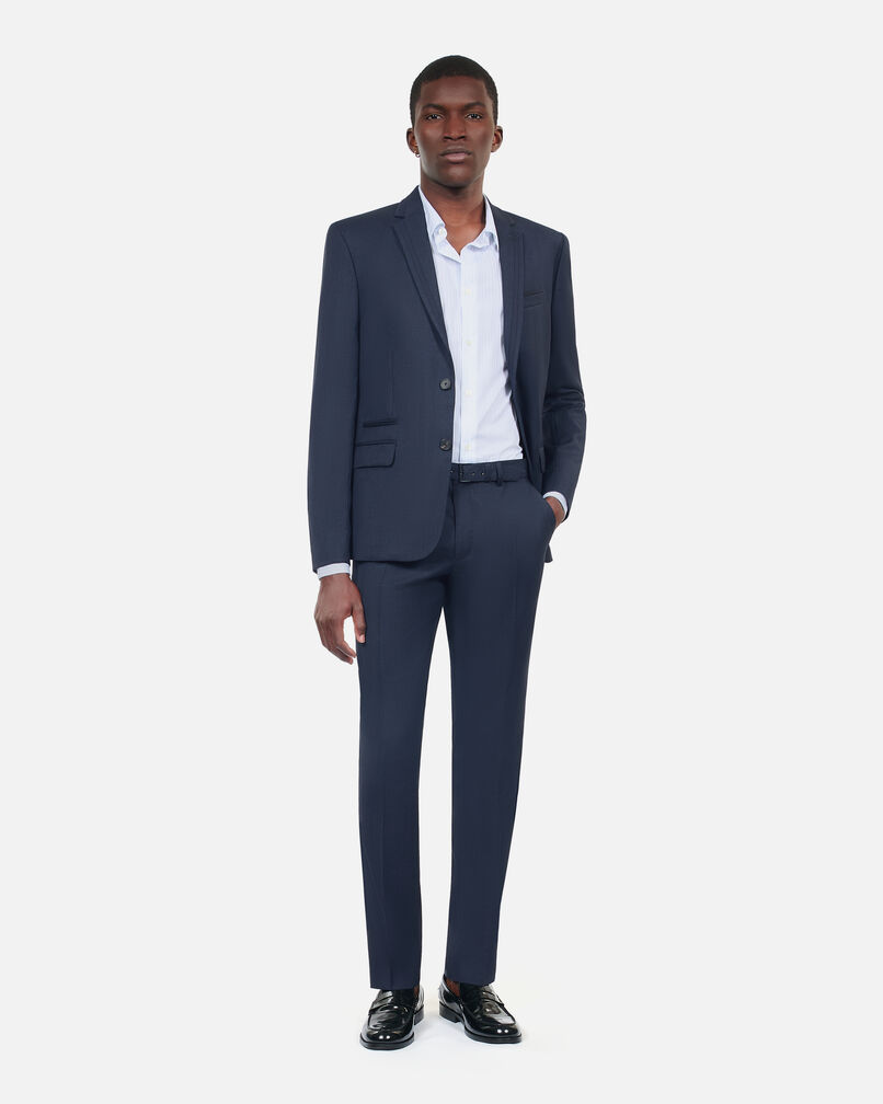 The Kooples MEN NAVY navy blue wool suit jacket