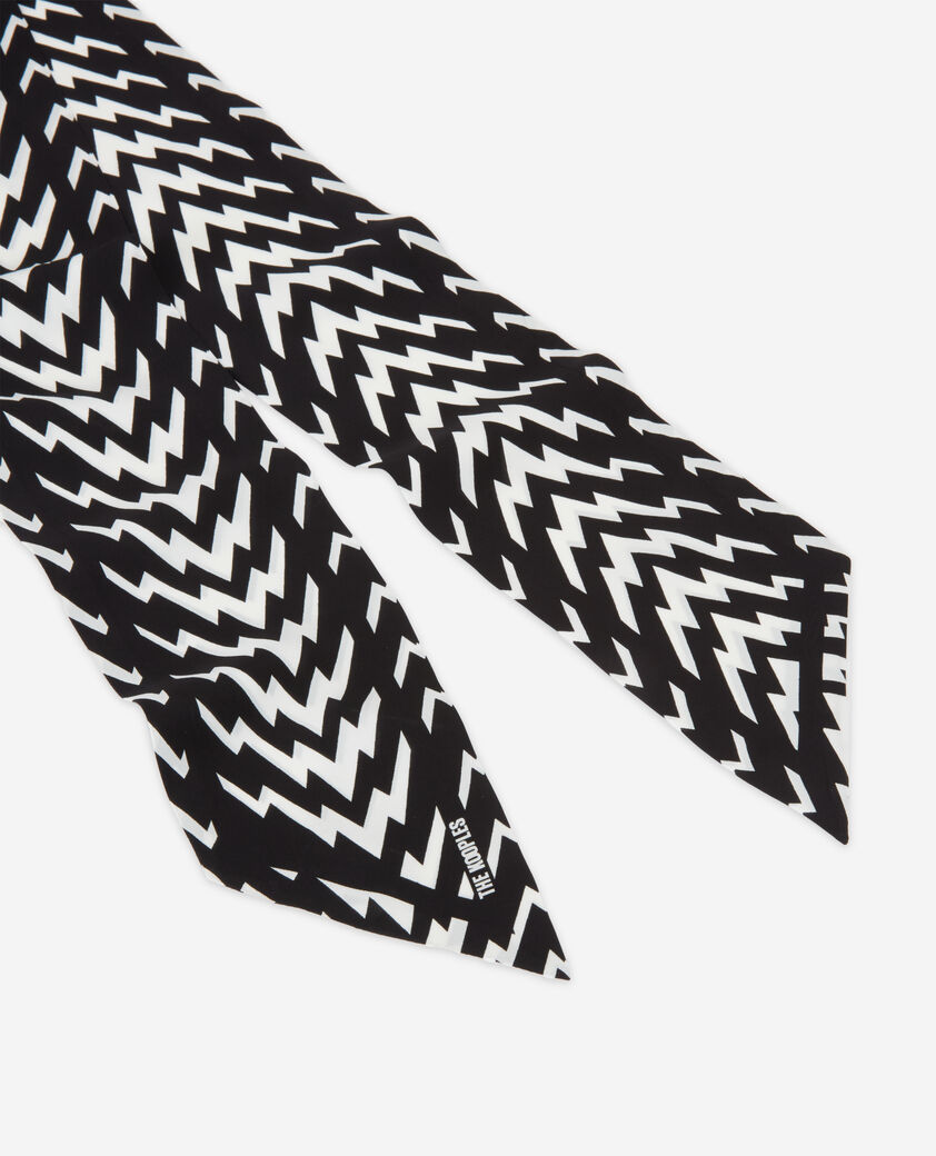 The Kooples MIXED BLACK WHITE black and white printed scarf