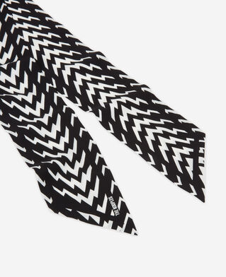 The Kooples MIXTE BLACK WHITE foulard imprimé noir et blanc