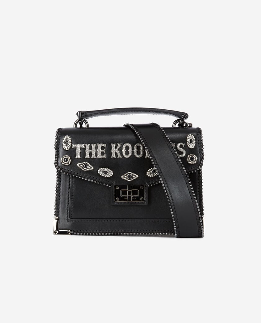 The Kooples FEMME BLACK sac emily small en cuir noir