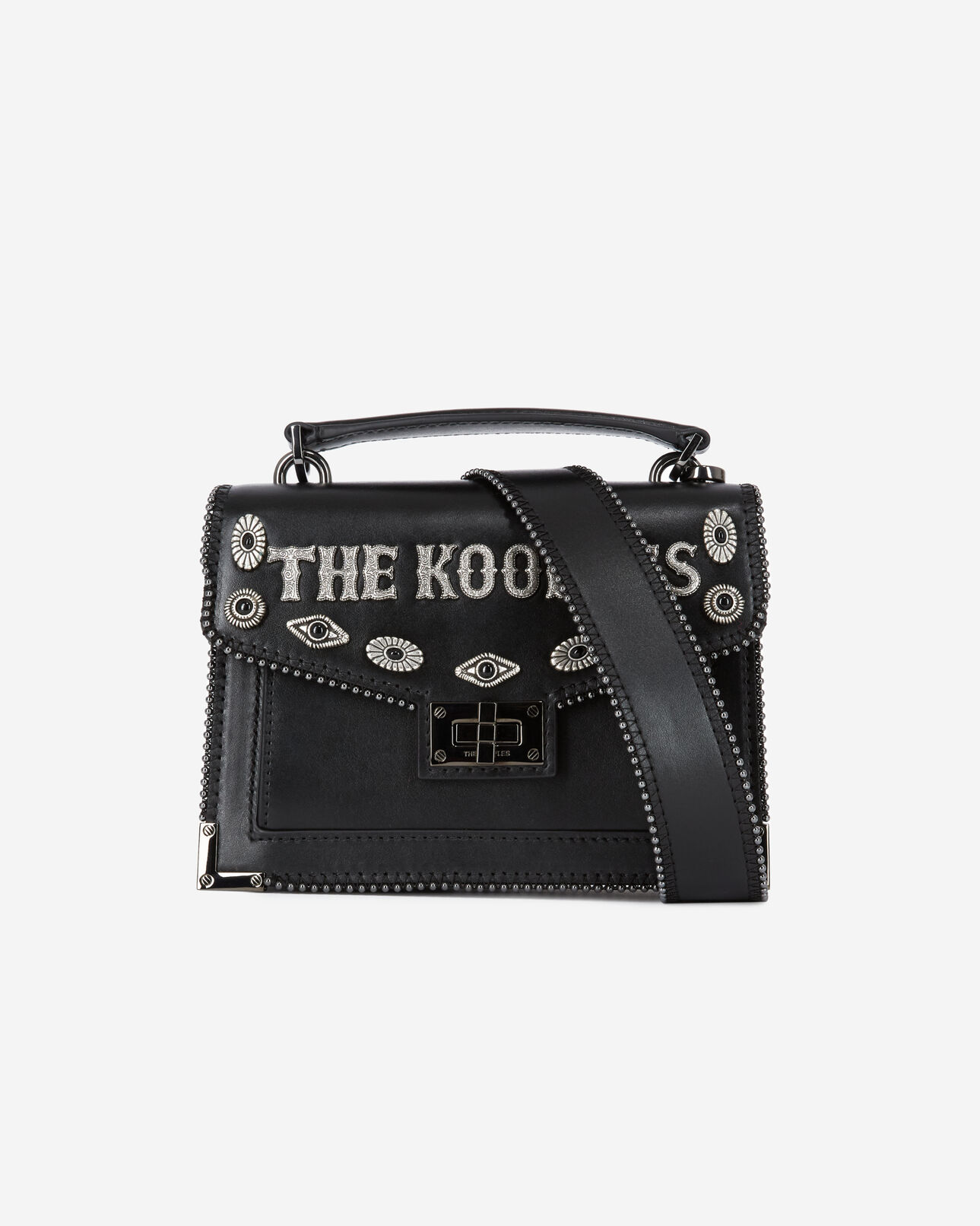 The Kooples FEMME BLACK sac emily small en cuir noir