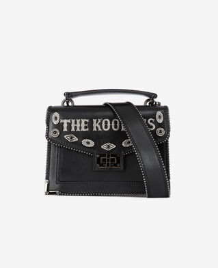 The Kooples FEMME BLACK sac emily small en cuir noir