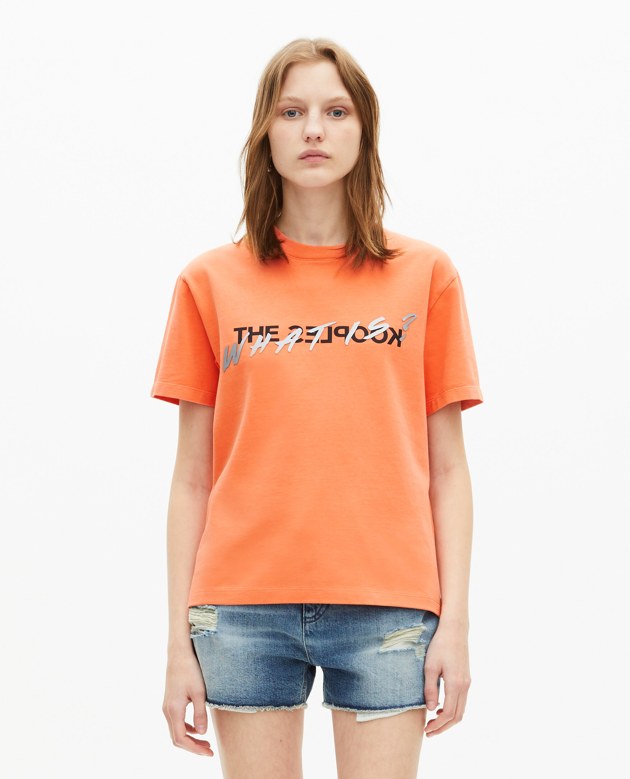 What is orange T-shirt, ORANGE FLUO, hi-res image number null