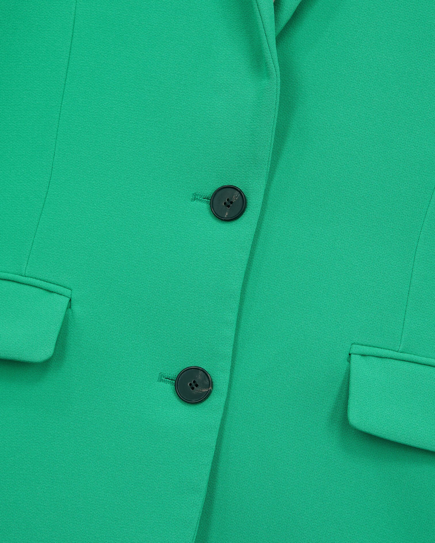 Veste tailleur verte en crêpe, GREEN, hi-res image number null