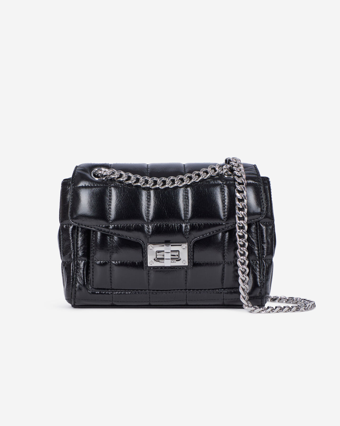 The Kooples MUJER BLACK bolso piel acolchado negro