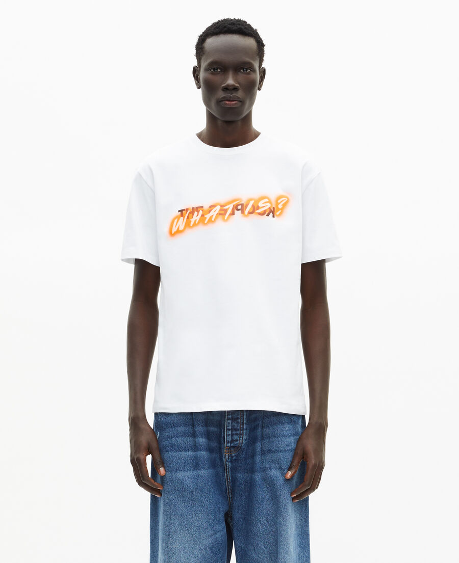 The Kooples MEN WHITE what is neon white t-shirt