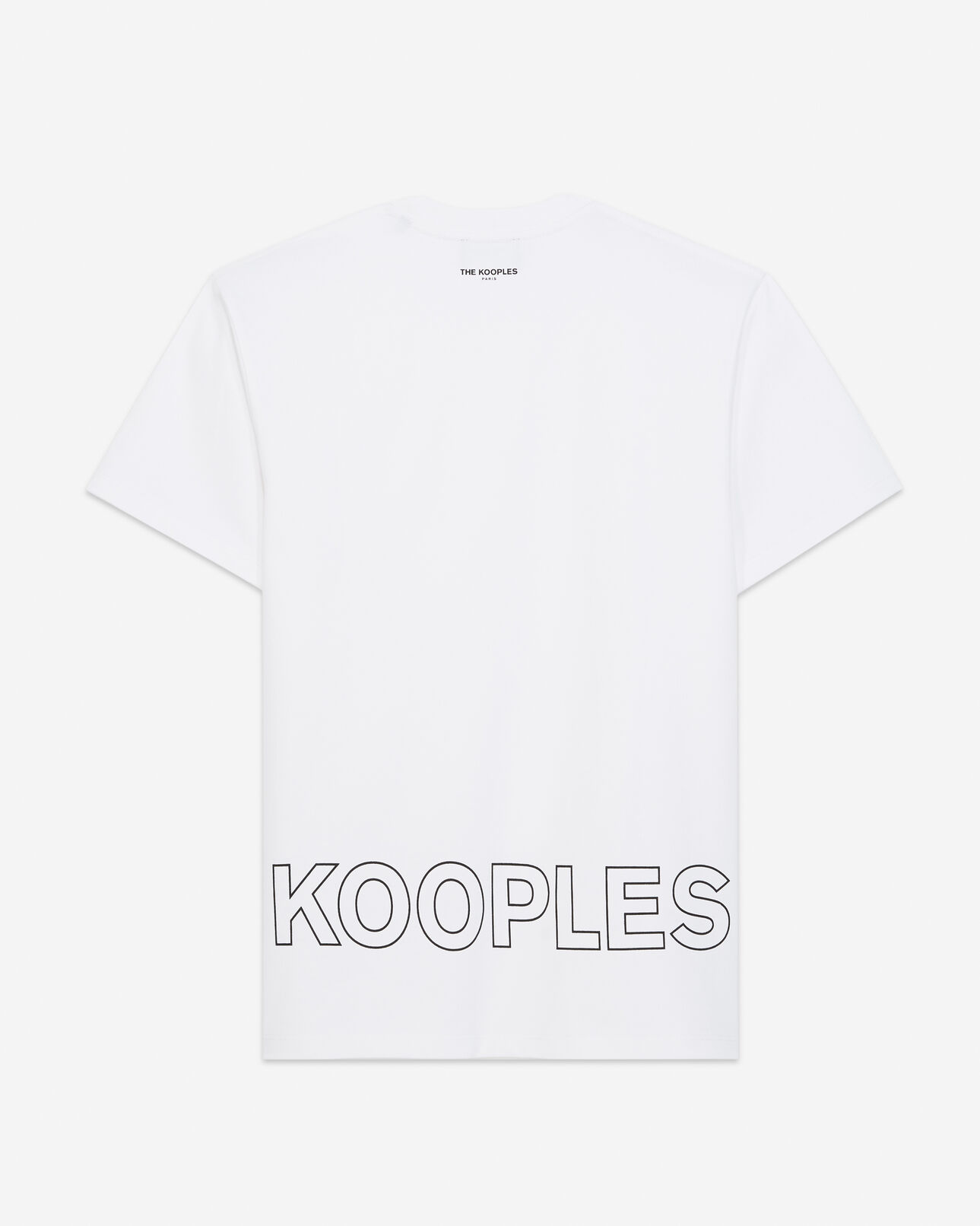 The Kooples HOMME WHITE t-shirt blanc coton imprimé the kooples
