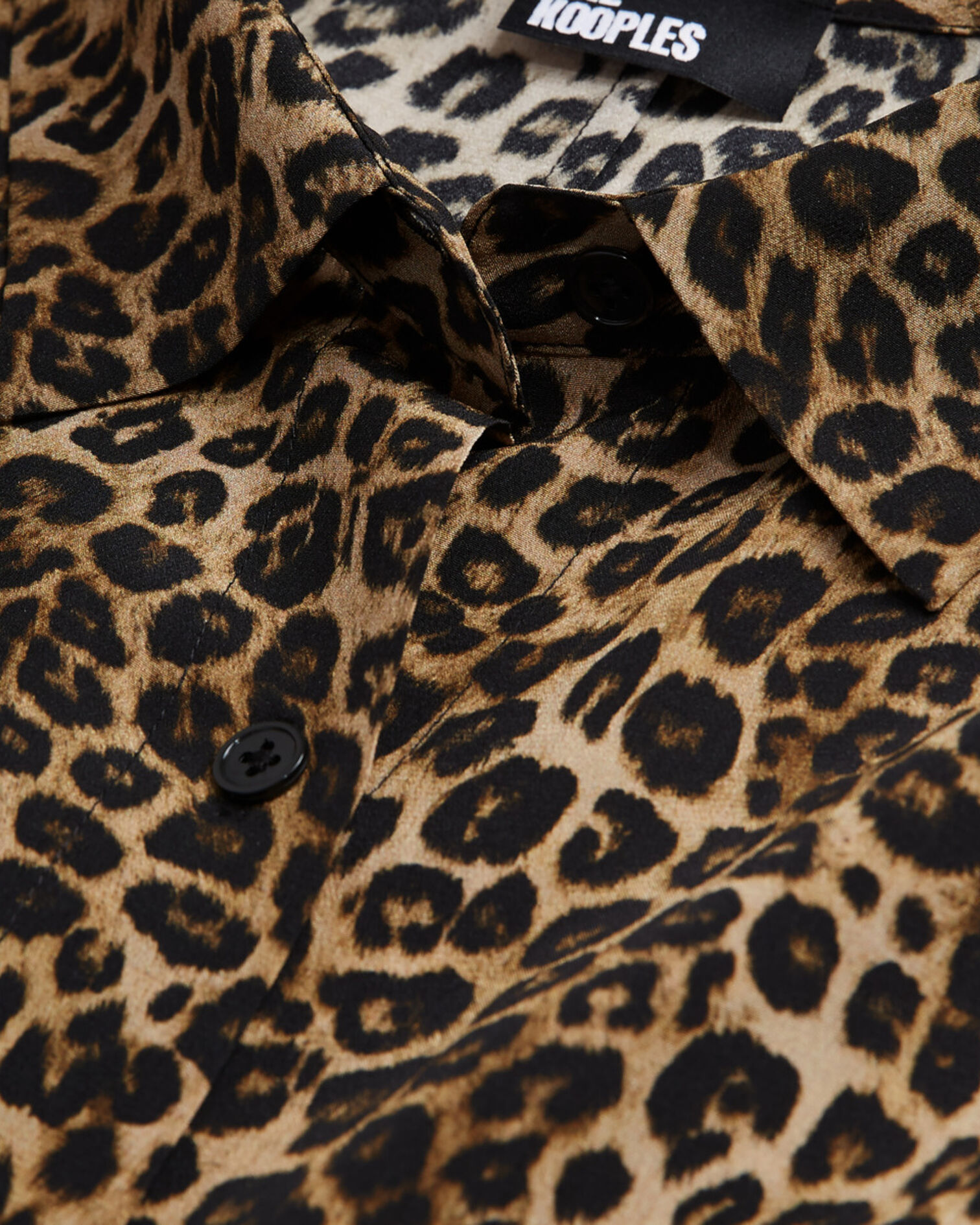 Long leopard print silk dress, LEOPARD, hi-res image number null